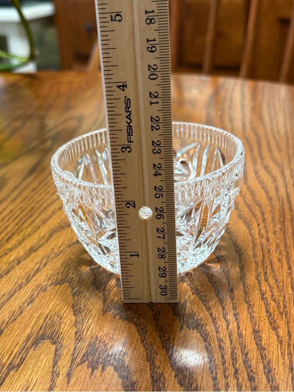 Vintage Clear Glass Sugar Bowl With Lid - Picture 8 of 9